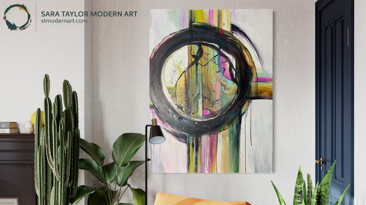 Экспрессионизм, флюидное искусство, абстракция | Используйте краски по-разному. «Solar Plex»