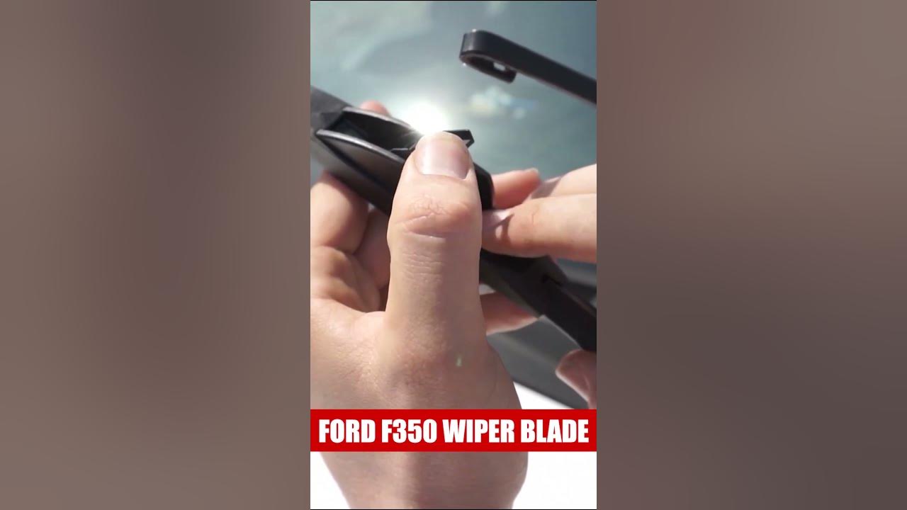 How to install *Replace WINDSHIELD WIPER BLADES FORD F350 - YouTube