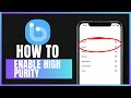 How To Enable High Purity For Group Notifications In Botim