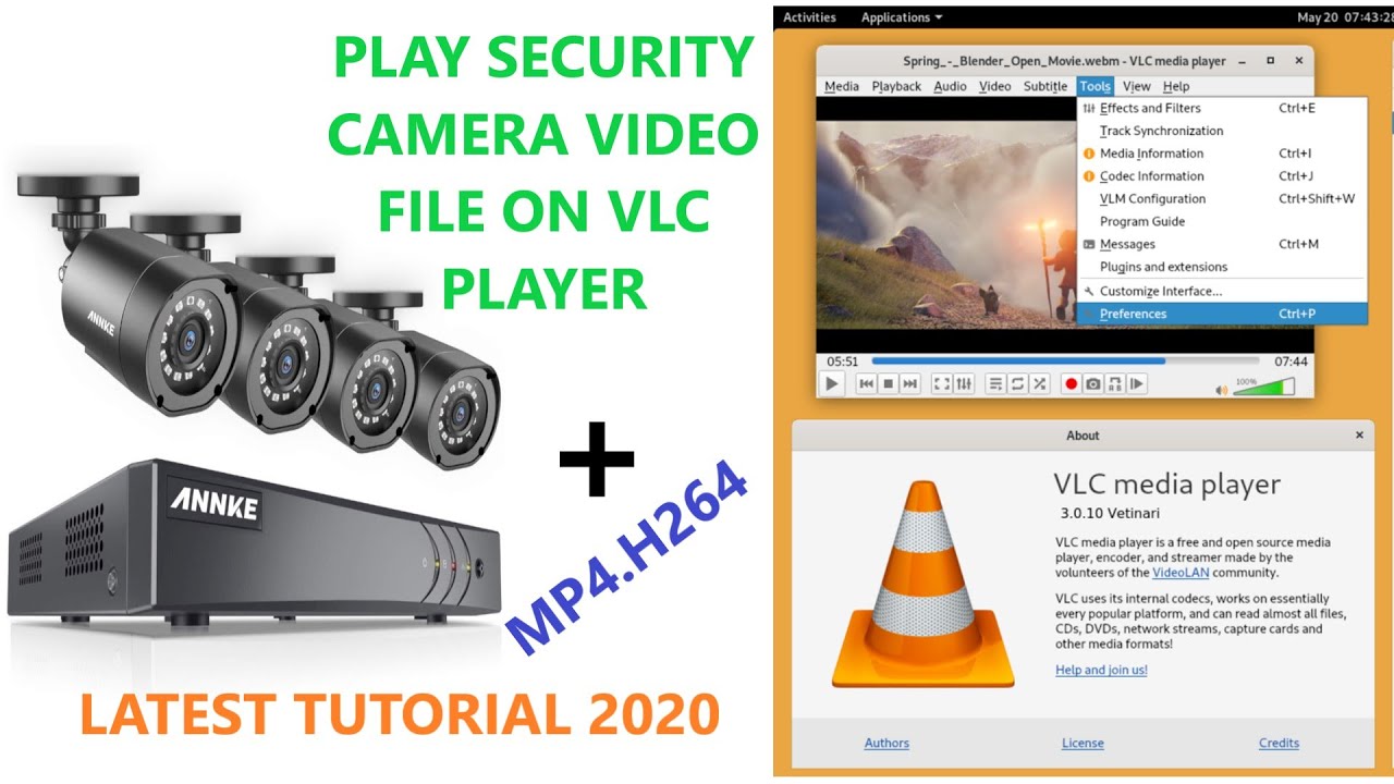 persona Bungalow eficientemente How to Play Security Camera Video File MP4.H264 on VLC Player - YouTube