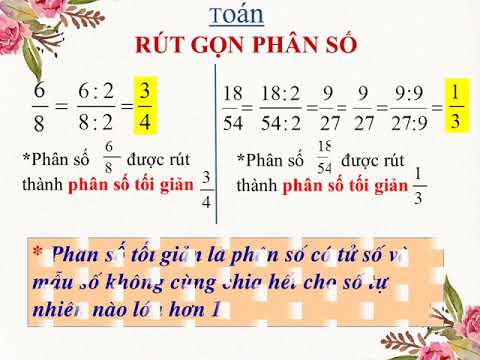 Rút Gọn Phân Số Lớp 4