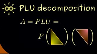 PLU decomposition - An Example [dark version]