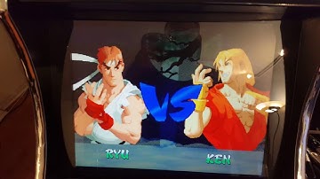 pre-shipping proof video.daphne themed raspberry pi bartop arcade