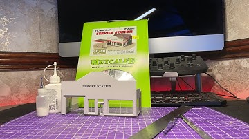 RGJ Trains OO Gauge Model Railway layout Metcalfe service station PO281