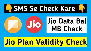 jio mb balance check number jio data check number how to check jio plan validity by sms