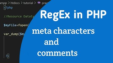 Regular expression in PHP part 2 in Tamil | Meta characters and comments in PHP.