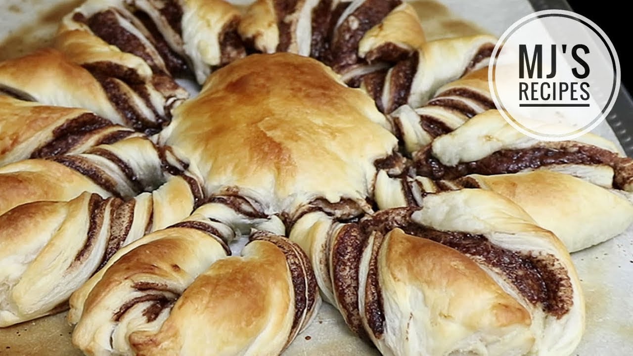 NUTELLA STAR BREAD | Amazing Nutella Flower