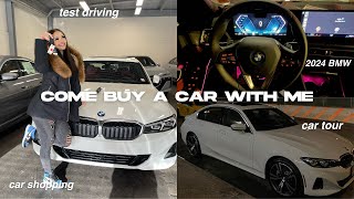 BUYING A NEW CAR AT 20| 2024 bmw 330i, car tour, car shopping