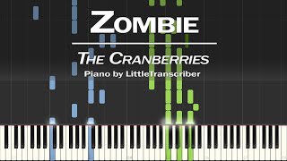 Video thumbnail of "The Cranberries - Zombie (Piano Cover) Synthesia Tutorial by LittleTranscriber"