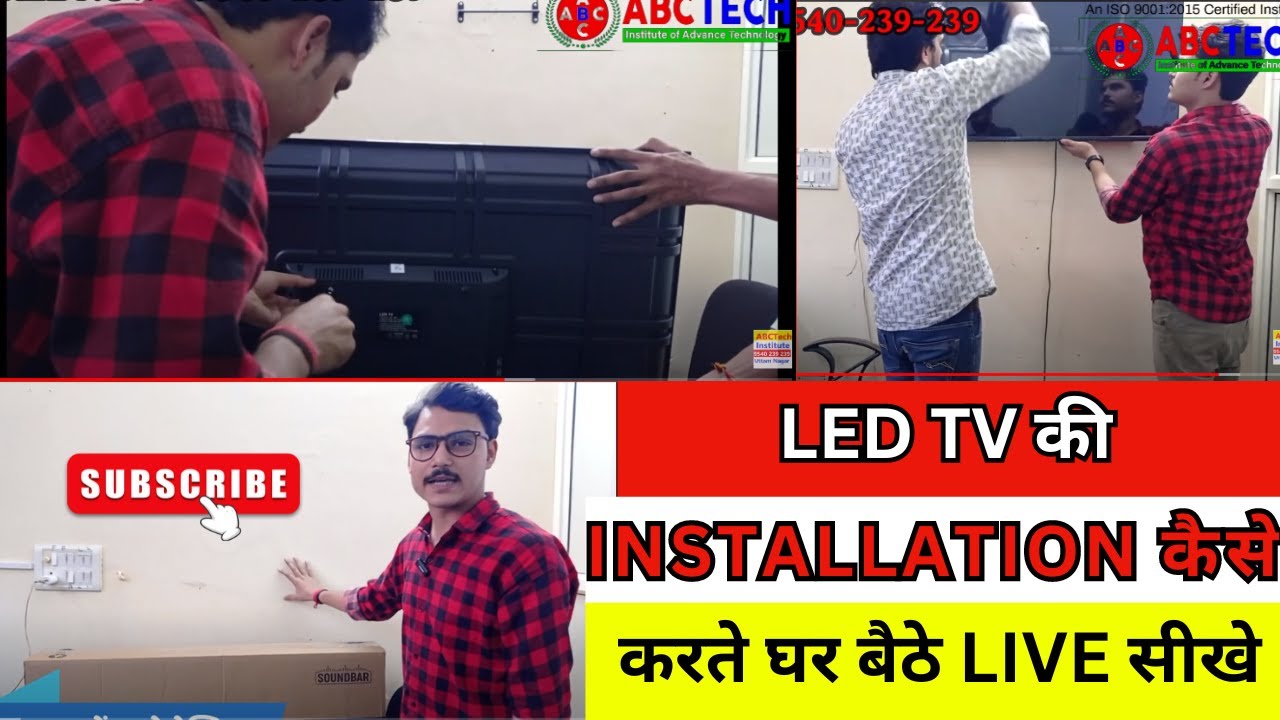 LED TV Installation StepbyStep LED TV Repairing Course YouTube