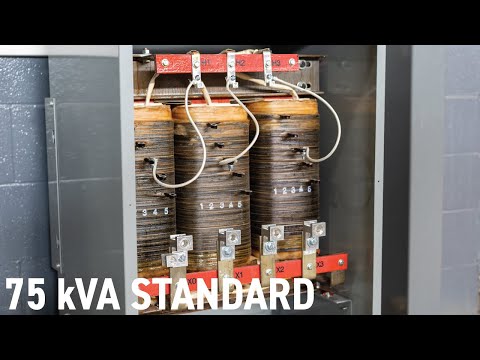 75 kVA Aluminum Standard Isolation Transformer - video from Rex Power Magnetics