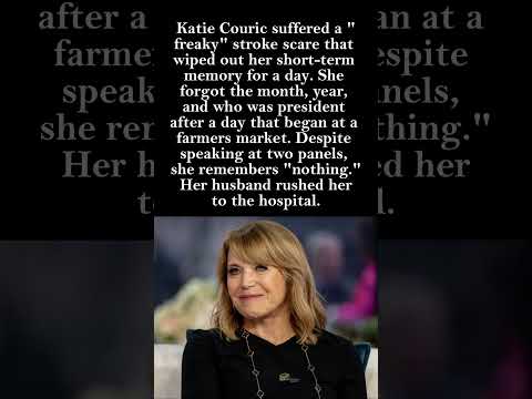 Katie Couric Reveals 'Freaky' Stroke Scare & Memory Loss 😱🧠
