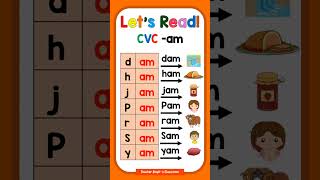 Word Family -am | CVC Words -am #cvcwords #phonics #wordfamily