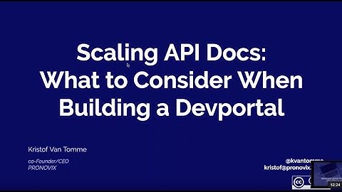 Scaling API Docs | Pronovix DevPortal Webinars