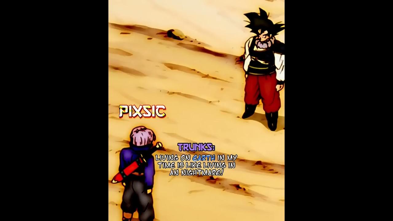 Trunks Warns Goku About The Androids! anime dragonball dragonballz 