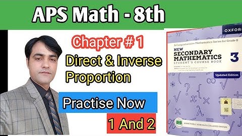 Practise Now 1 and 2  II APS Maths 8th II New Secondary Mathematics Book 3 Updated Edition
