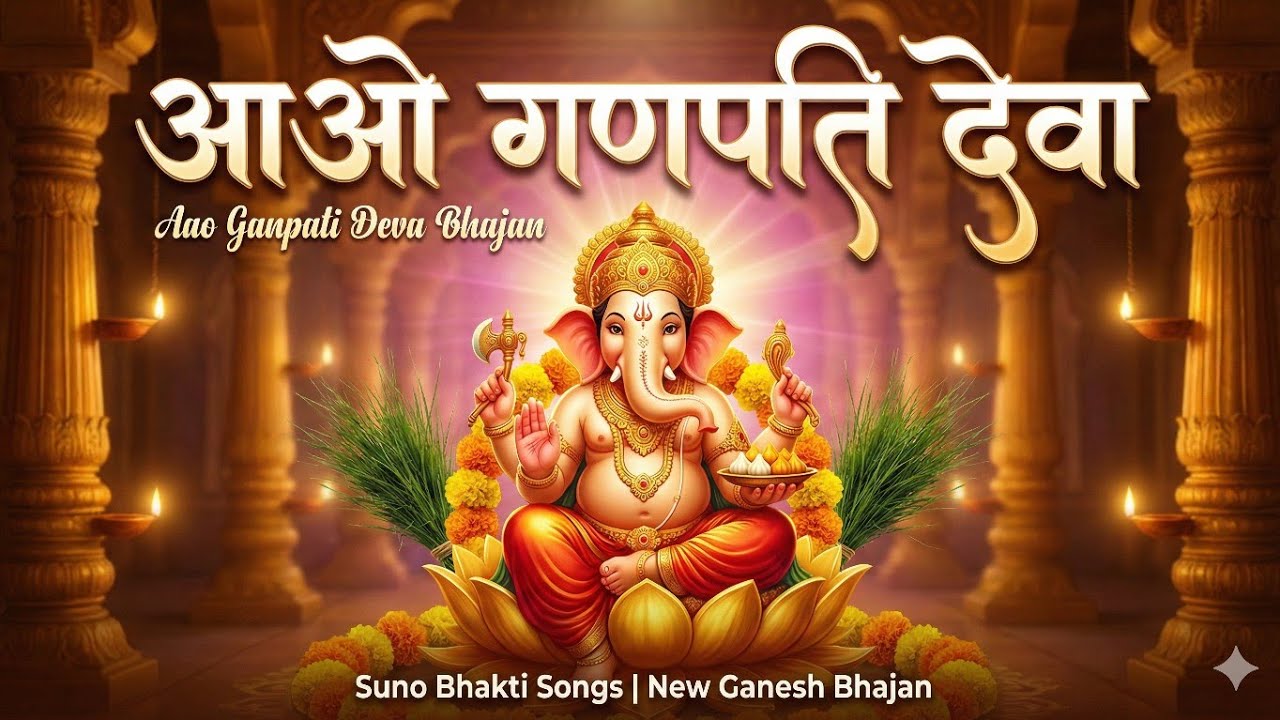 आओ गणपति देवा | Aao Ganpati Deva Bhajan with Lyrics | New Ganesh Bhajan 2026 | Ganpati Bappa Morya