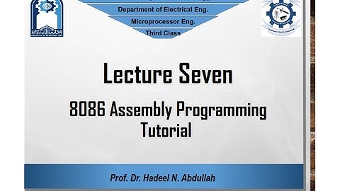 Lecture 7 Microprocessor Eng Hadeel Nasrat