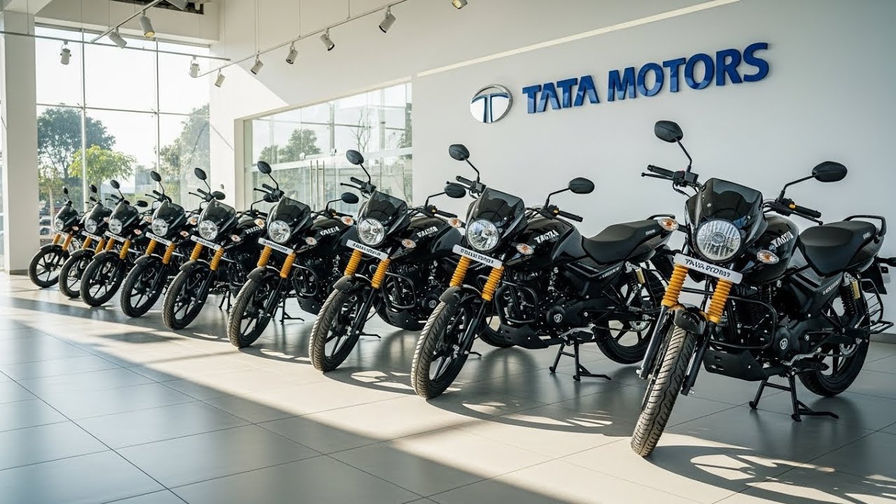 🔥Первый мотоцикл Tata 125cc😲Самый стильный и привлекательный мотоцикл 2026 года😱 Черный цвет | Бю...