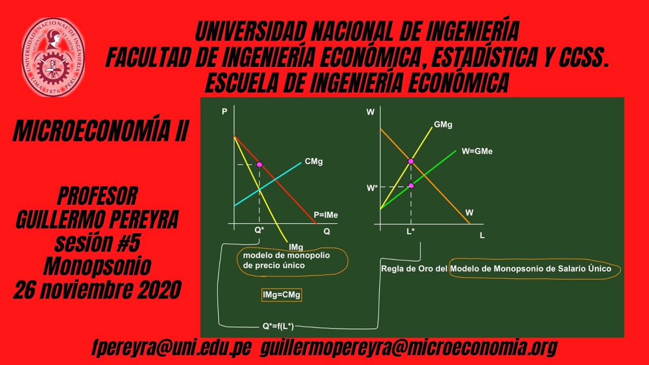 Microeconomía II Monopolio natural y monopsonio