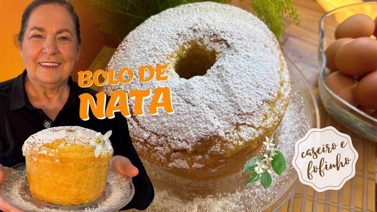 Bolo de nata fofinho e saboroso | Receita fácil e feita à mão