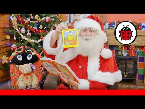 Santa reads The Jolly Christmas Postman from Hamleys