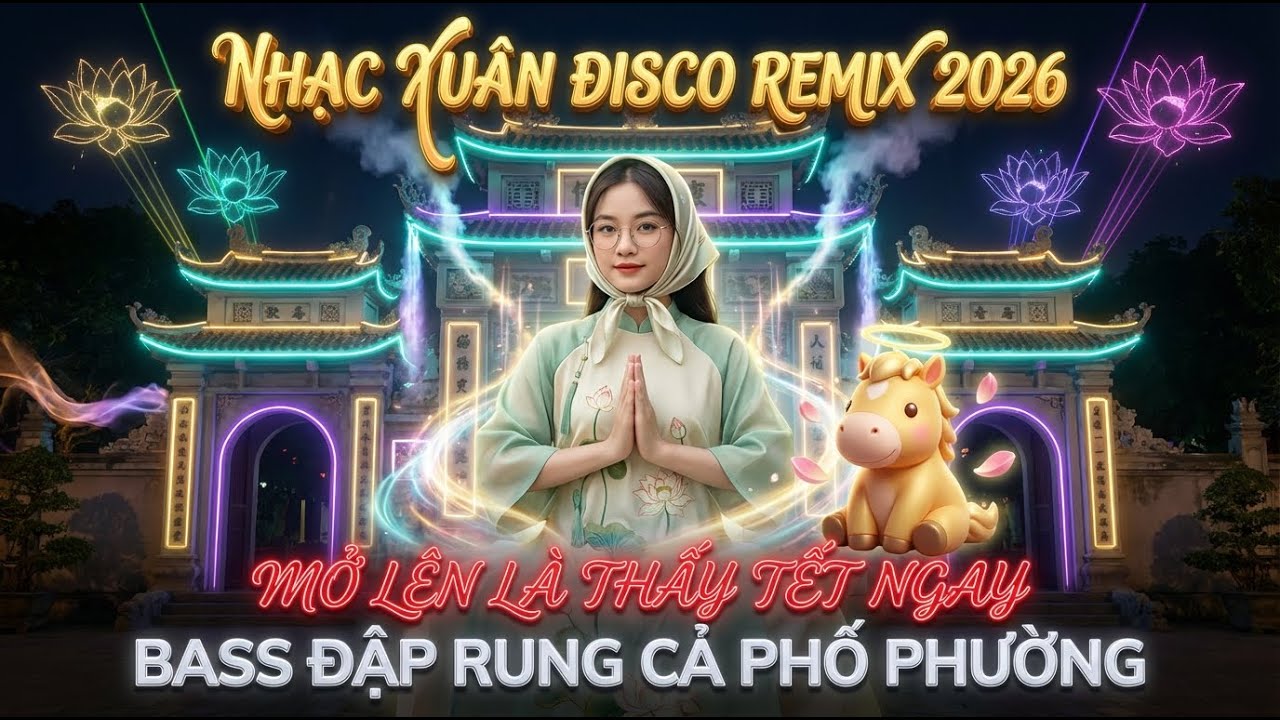 Nhạc Xuân Disco Remix 2026 – Bật Lên Là Thấy Tết Về, Bass Dập Rộn Ràng Cả Phố! 🐎🧨🔊