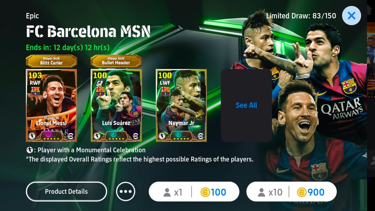 Msn Pack MSN PACK OPENING 😱 #efootball2025 - YouTube