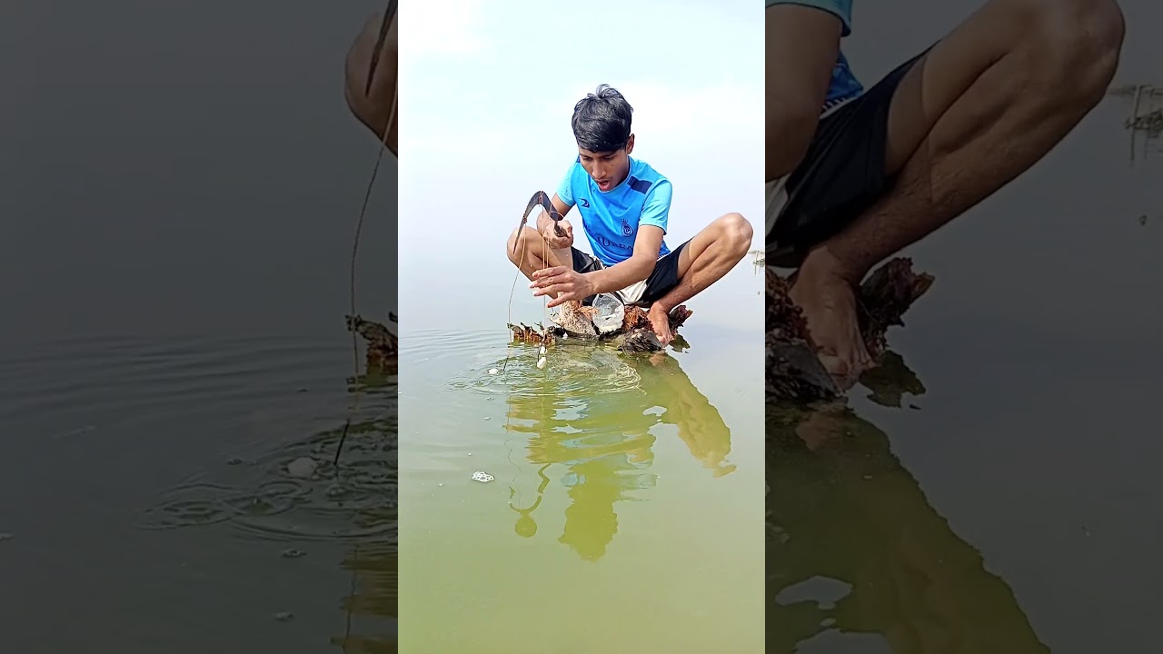 Amazing fishing idea from small canal - 3 