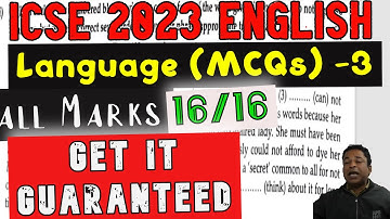 ICSE/ISC 2023 English Grammar | Score 100% Marks in English Paper-1 in ICSE/ISC 2023 Board Exams NOW