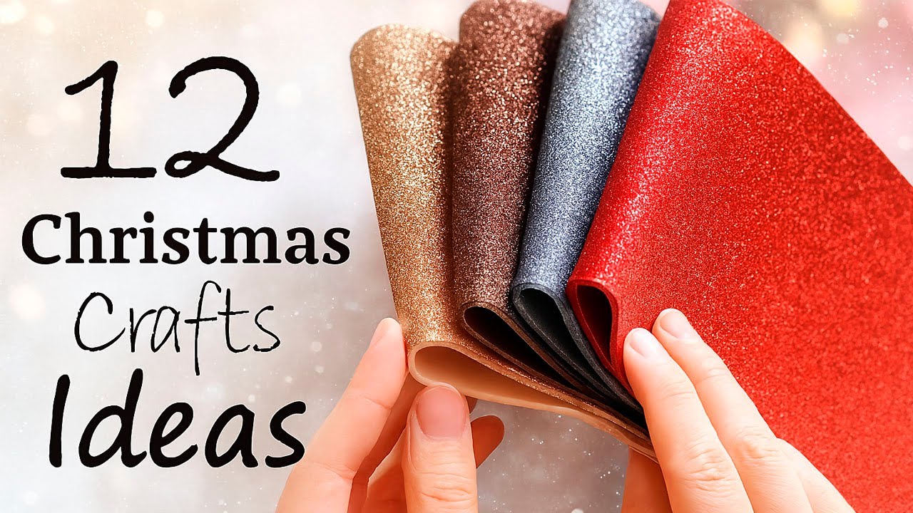 12 DIY CRAFTS IDEAS from foamiran for CHRISTMAS