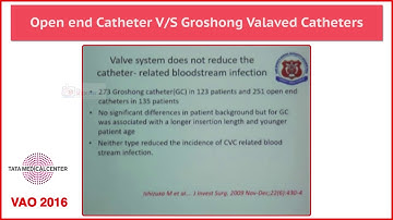 Open end Catheter V/S Groshong Valaved Catheters