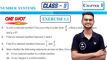 Class 9 Maths Chapter 1 | Number System Solutions | Exercise 1.1 | Md Sir