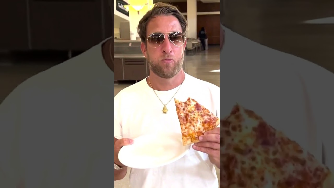 Dave Portnoy Tries College Dining Room Pizza At Rutgers