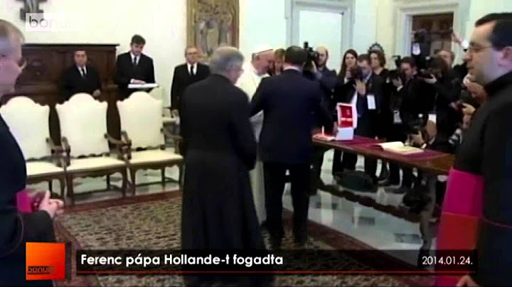 Ferenc pápa Hollande-t fogadta (2014.01.24.)