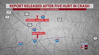 Report released after five hurt in crash
