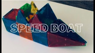 Magna tiles speed boat