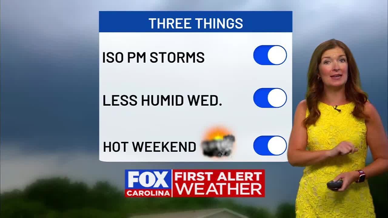 Isolated showers possible through late afternoon/evening - YouTube