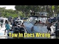 They tried to get towed in  miami boat ramps  black point marina