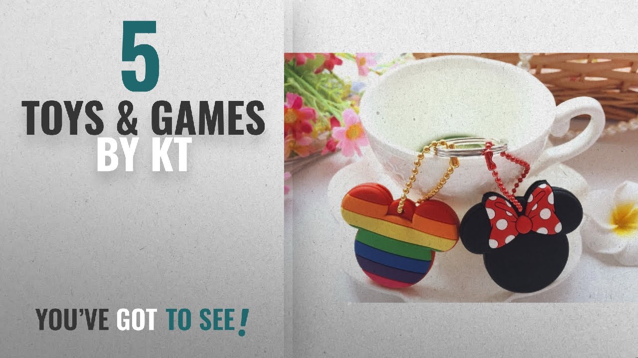 Top 10 Kt Toys & Games [2018]: CJB Lovey Mickey Minnie Keychain Set of 2 Black (US Seller) by CJB KT