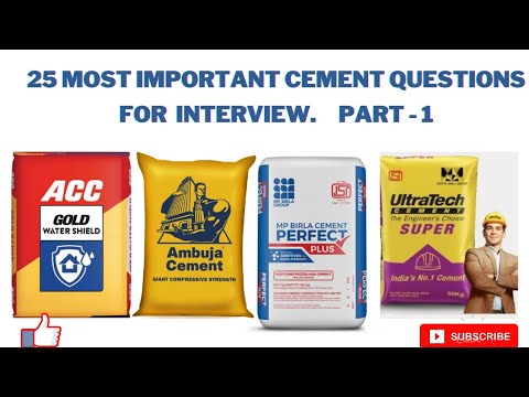 25 Most Important Cement Questions for Interview #cement #interview #civilengineer