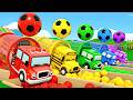 🔥 Help the Fire Truck Find the Right Wheel! | Find the right wheel by color | Nursery Rhymes