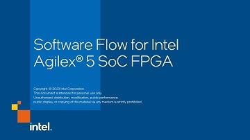 Software Flow for Intel Agilex® 5 SoC FPGA