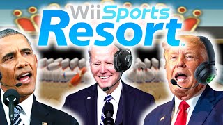 US Presidents Play 100 Pin Bowling in Wii Sports Resort 3