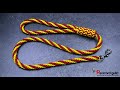 Kumihimo paracord dog leash- a bit fancy