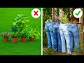 Alte Kleidung zu atemberaubender Gartendekoration upcyceln! ✂️✨