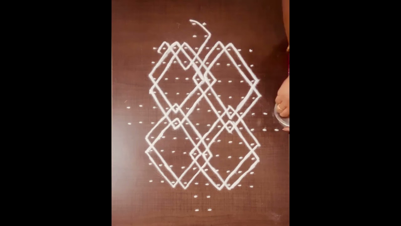 12*2 Rangoli design #rangoli #viral #viralvideo 