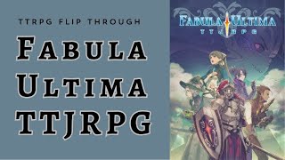 TTRPG Flip Through #14: Fabula Ultima: TTJRPG Core Rulebook #ttrpg #jrpg #fabulaultima #flipthrough