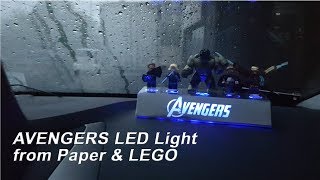 Marvel Avengers LED Lights from Paper &amp; Lego