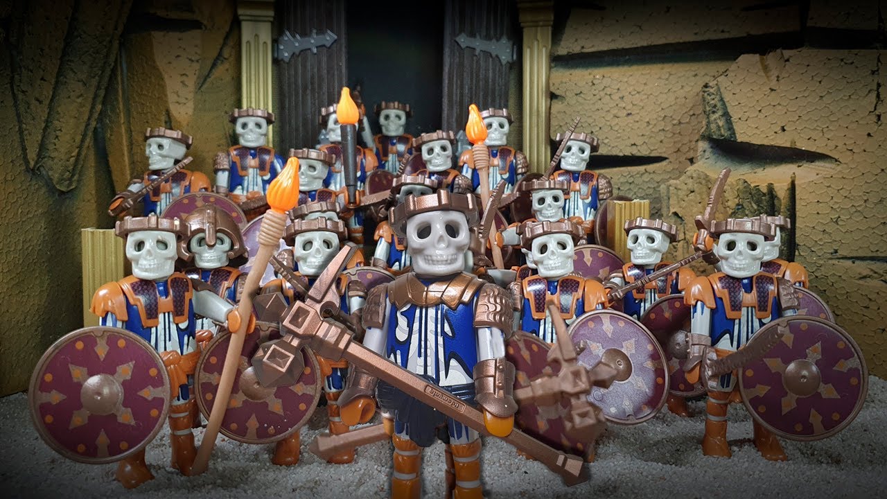 😲INVOCANDO a los ESQUELETOS GUERREROS😲 DIORAMA PLAYMOBIL SALAHARI NOVELMORE - CARYPE